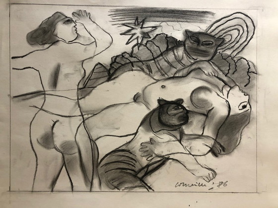 Image 1 of Corneille krijttekening 