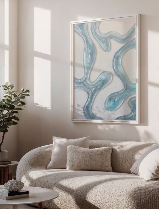 Image 1 of Acrylic Glass Artwork - 180x120 cm - Frozen Pearl Ice (Ori, 1983)