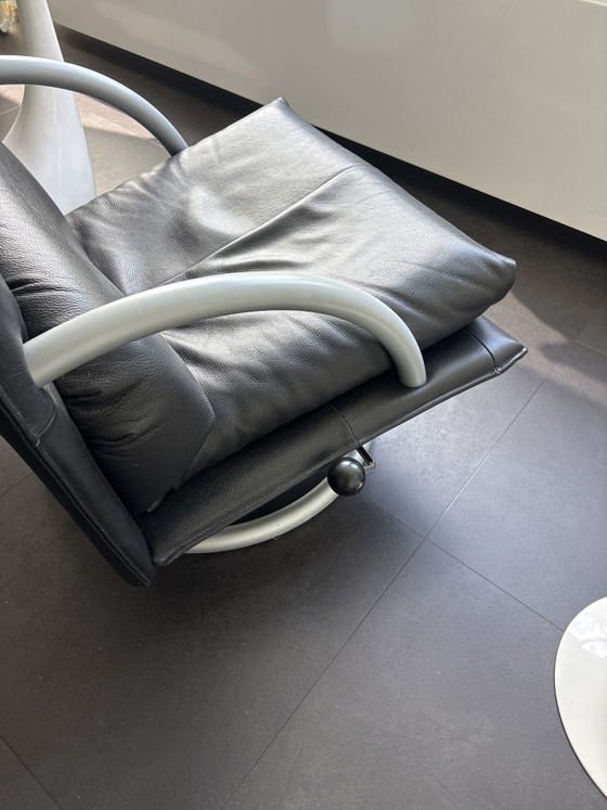Rolf Benz Fauteuil – Leather, Metal (photo 6 of 12)