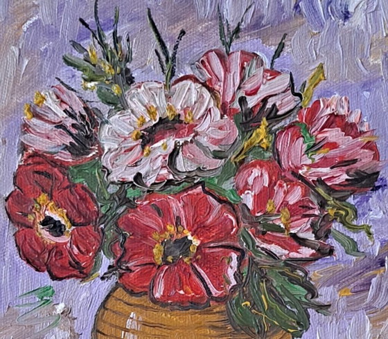 Image 1 of Vintage schilderij "Klein boeket"