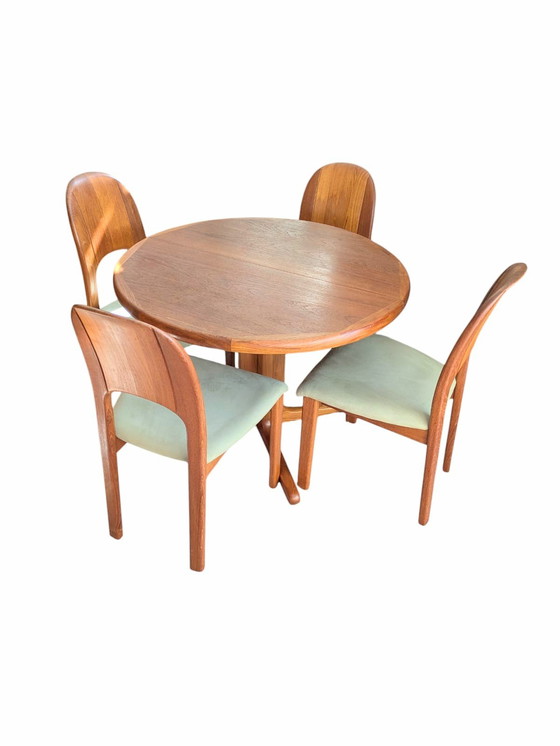 Image 1 of Vintage Danish Teak Extendable Round Dining Table