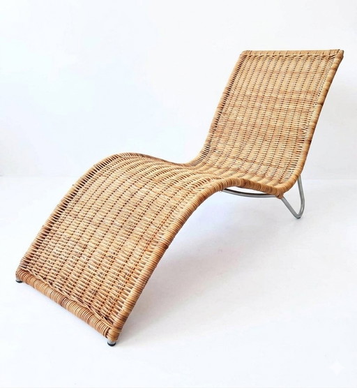 Karl Malmvall for IKEA Curved Rattan Lounge Armchair Sweden 2005