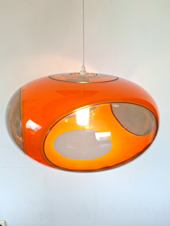 Image 1 of Massive Bug Eye Oranje vintage space age lamp