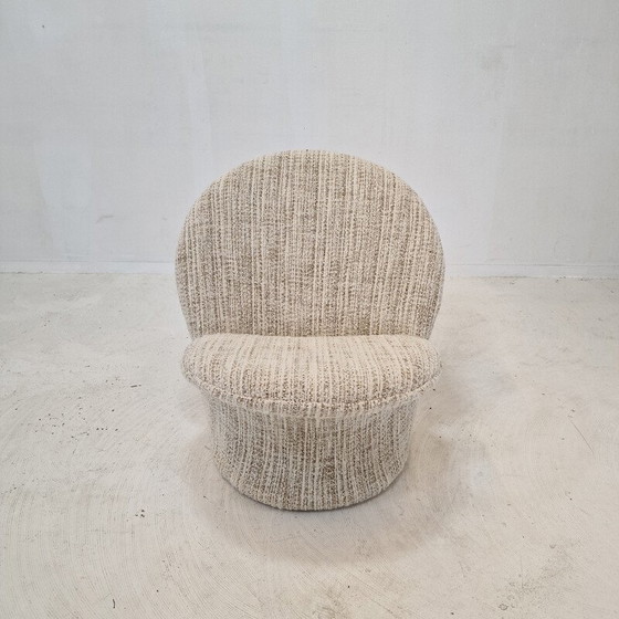 Image 1 of Fauteuil et repose-pieds vintage modèle F572 par Pierre Paulin pour Artifort, 1967