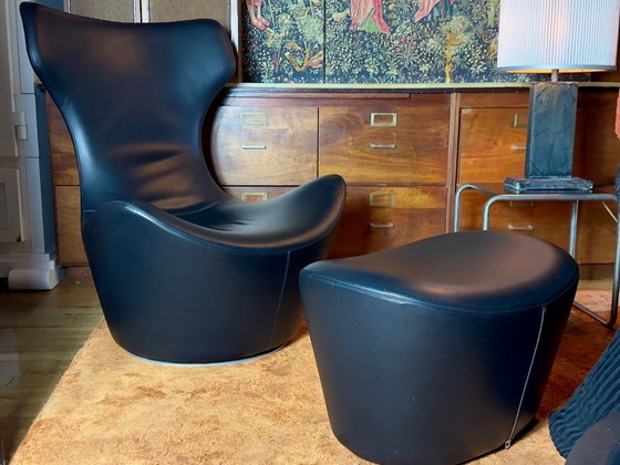 Image 1 of B&B Italia Grande Papilio armchair + Ottoman Naoto Fukasawa design