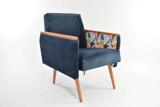 Blauwe Matisse vierkante fauteuils