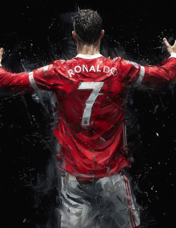 Image 1 of Alberto RICARDO - Cristiano Ronaldo 4 - Lienzo de artista