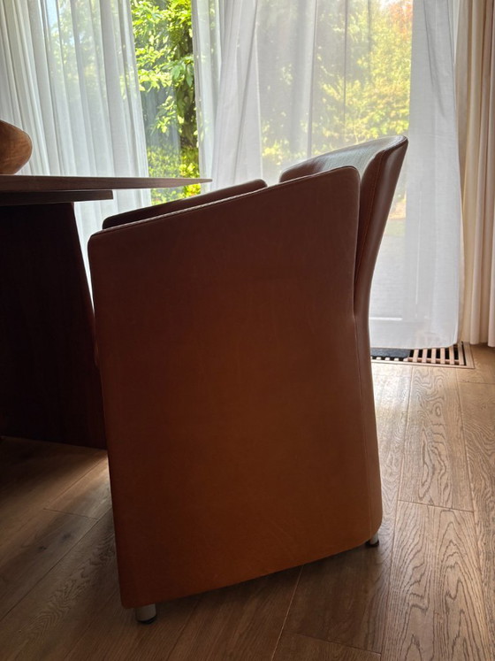 Image 1 of Montis Lotus lederen fauteuil - set van 5