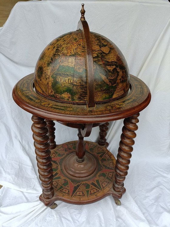 Image 1 of Vintage italiaans wereldbol bar, antiek bar