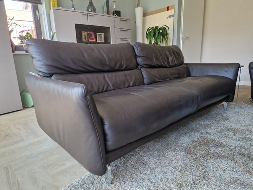 Shields - Georgia - brown leather sofa set (2.5 and 3-seater)