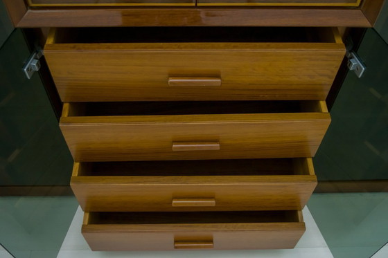 Image 1 of Raro mueble bar italiano con incrustaciones "Paganini" firmado por Luciano Frigerio, años 1975