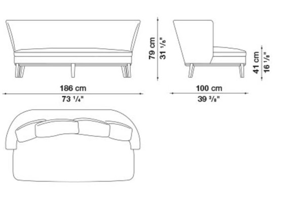 Image 1 of Maxalto Febo bench