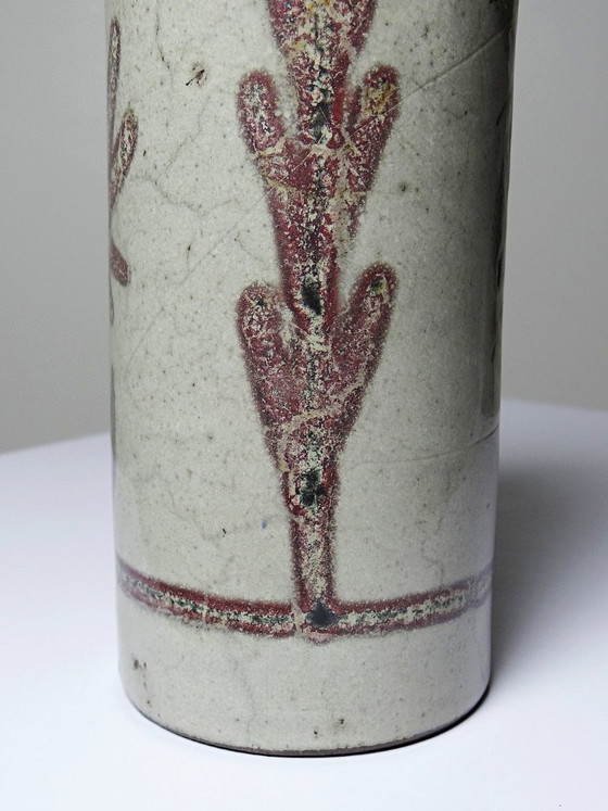 Image 1 of Large vintage Le Mûrier Gustave Reynaud Vallauris beer mug from the 1960s
