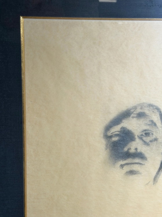 René Knapen – Disegno surrealista a grafite con certificato di galleria – Dipinti e disegni, Vetro (photo 8 of 10)