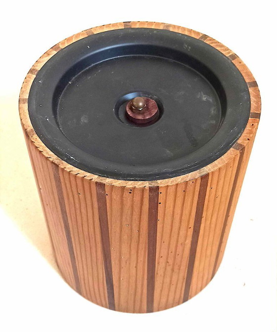 Image 1 of Scandinavische houten ijsemmer of flessenkoeler Hoogte 22,5 cm