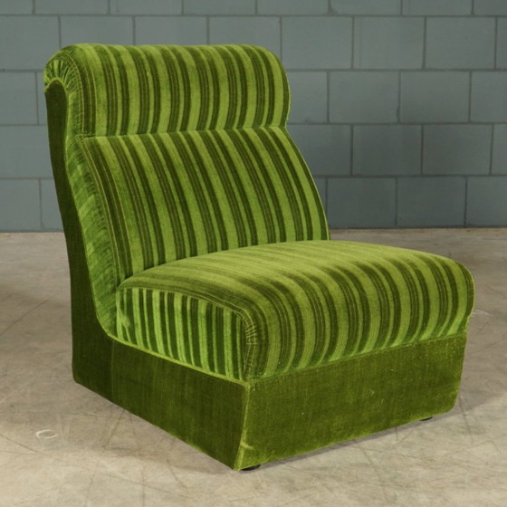 Vintage modular seating group - green velvet - 1960s – Modular sofas, Textile (photo 9 of 19)