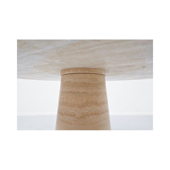 Image 1 of Vintage Travertine Table, Italian 1970s