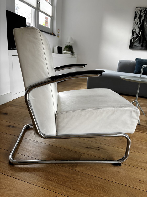 Image 1 of Gispen Dutch Originals 405 Design Fauteuil In Wit Leer