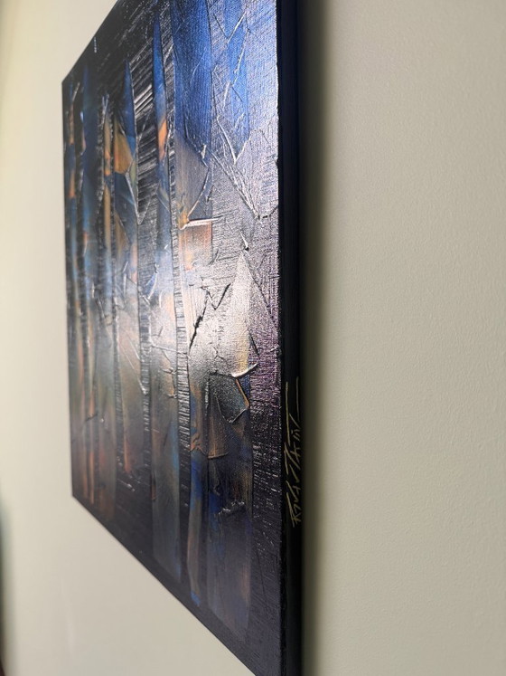 Image 1 of Abstract painting Ronan Martin Forêt au crépuscule