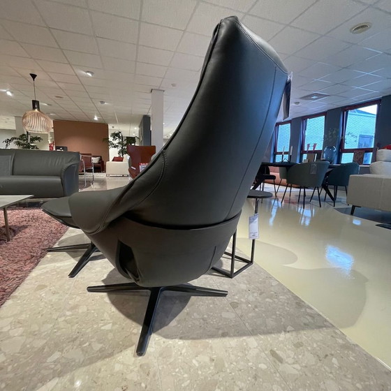 Image 1 of Leolux Sessel in Creme mit Hocker