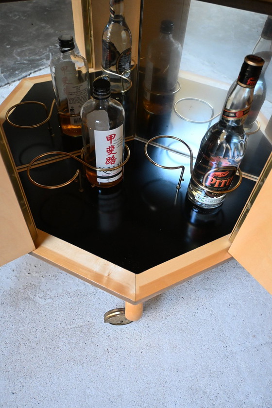 Rombus Barwagen Ilse Möbel Mid-Century 50’s – Drankenkasten, Wood, Glass (photo 4 of 14)