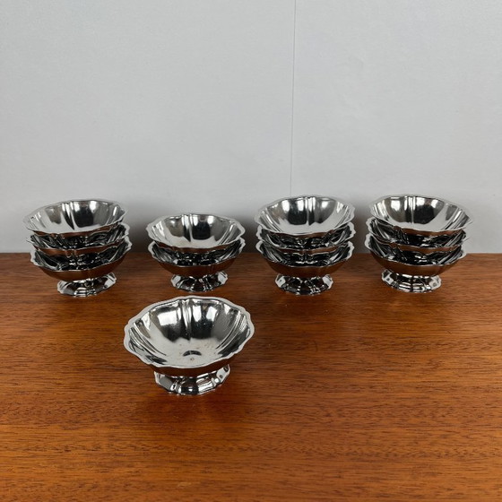 Image 1 of Set of 12 stainless steel ice cream cups