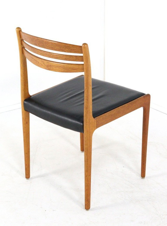 Image 1 of Ensemble de 5 + 1 chaises vintage danoises