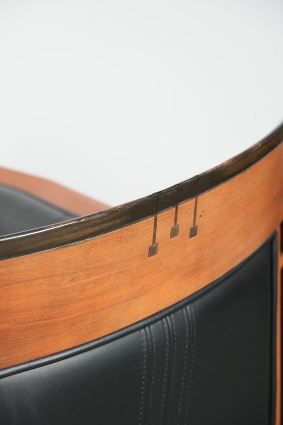 Image 1 of Schwarzer Art-déco-Ledersessel von Schuitema aus der Decoforma-Serie in gutem Zustand