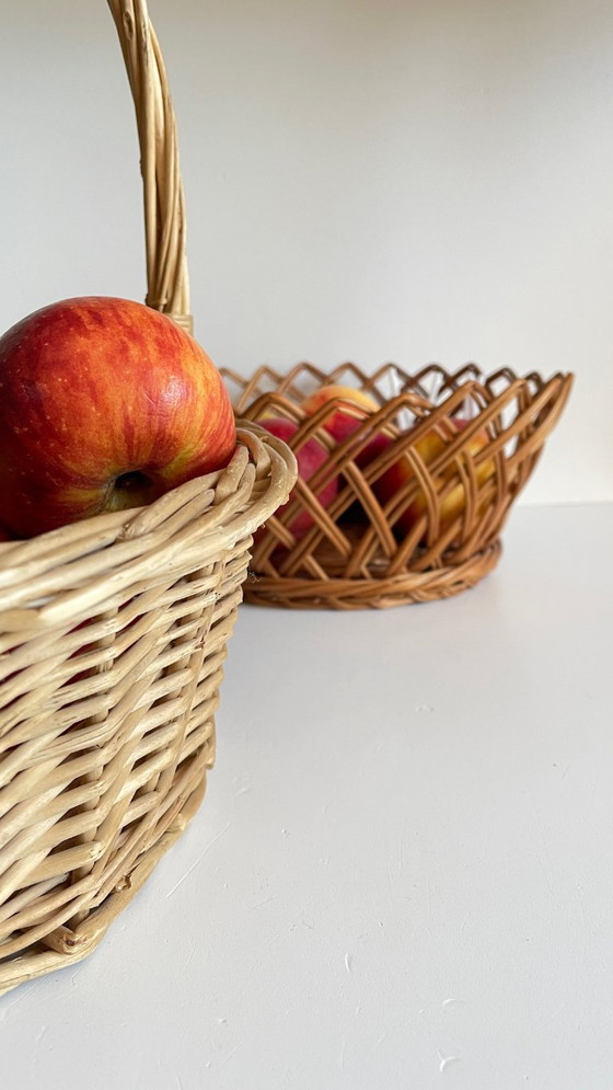 Image 1 of Vintage Rattan Baskets