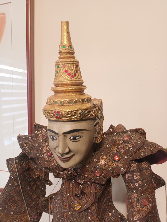 Image 1 of Alte burmesische Fadenpuppe