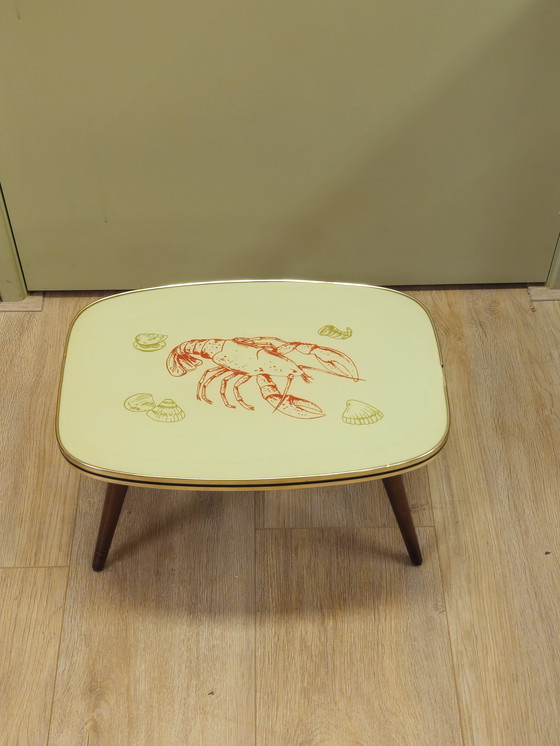 Image 1 of Table d'appoint vintage en forme de homard