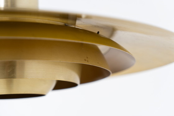 Image 1 of Early “P376” Brass Pendant Light by Jørgen Kastholm & Preben Fabricius for Nordisk Solar (Denmark, 1960s)