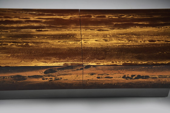 Image 1 of Very Rare Vintage Coffee Table 'Solaire Eruption' by Guy Lefevre France