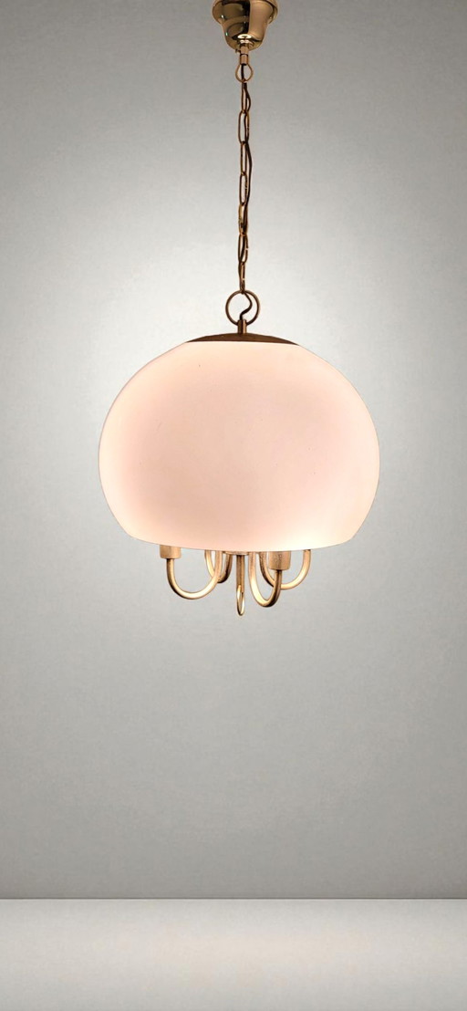 Rare plafondlamp 'Squid' achtig, jaren 70