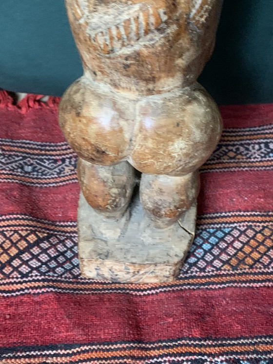 Large Baoulé Ancestor Statue, 63cm, Antique Wooden Sculpture (photo 30 of 30)