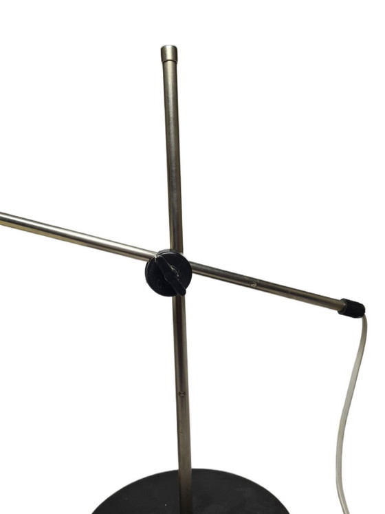 Postmodern Polish Bedside Lamp in Glass and Metal, 1980s – Table lamps (photo 4 of 8)