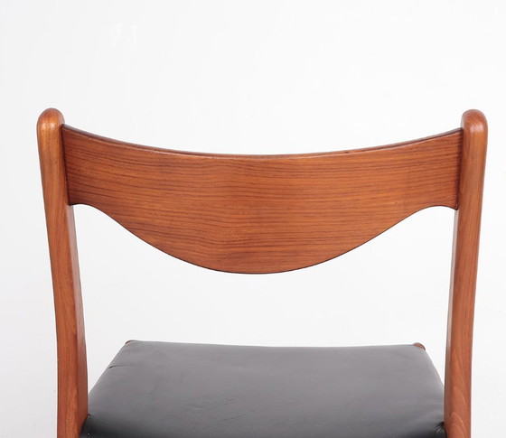 Image 1 of Set of 3 teak and leather chairs by Arne Wahl Iversen