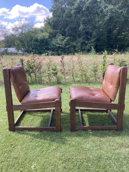Vintage Brutalist armchair