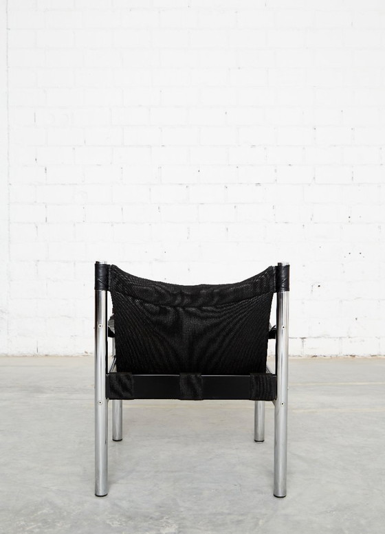 Coppia di Sedie Safari Börje Johanson per Johanson Design – Poltrone, Pelle, Metallo (photo 5 of 15)