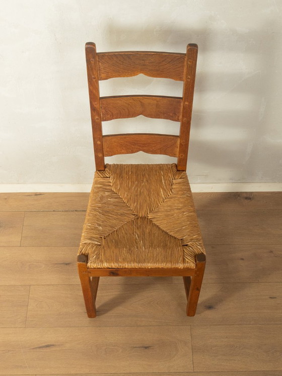Brutalistische eetkamerstoelen – Rattan, Wood (photo 7 of 7)