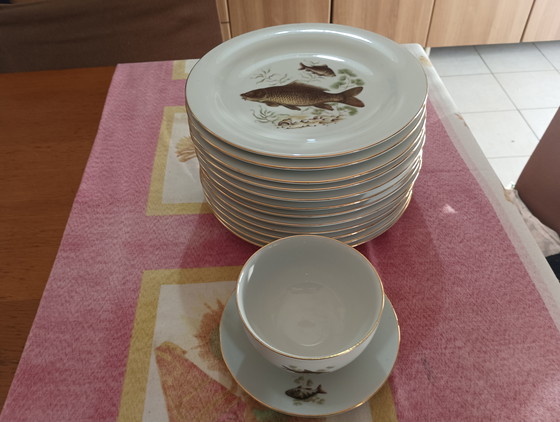 Image 1 of Vintage visservice Nieuw Johann Seltmann Vohentrauss Beieren Duitsland