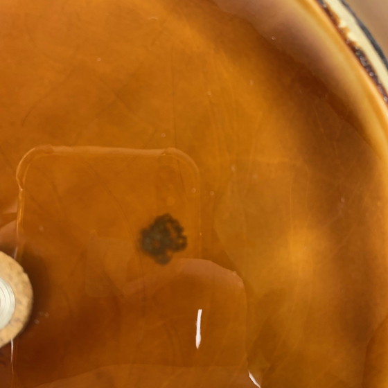 Image 1 of Barbotine Server / Tablett, Sarreguemines, 1950