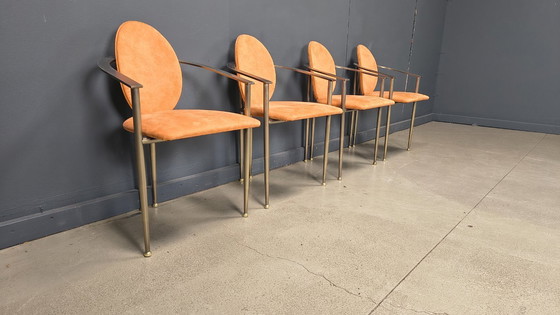 Image 1 of Sedie da pranzo vintage Belgo cromate, set di 4 - anni '80