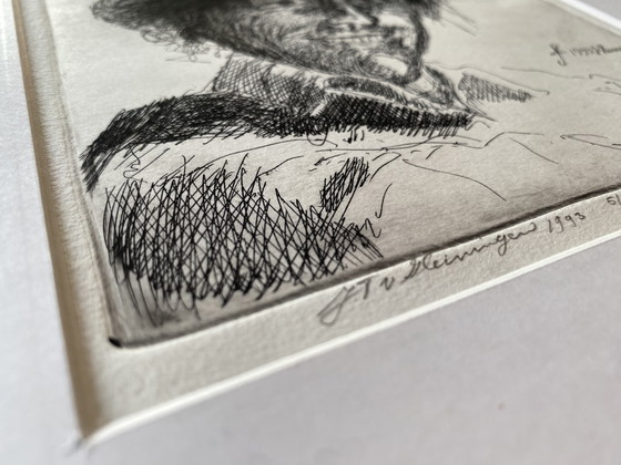 Image 1 of Acquaforte Jan van Heiningen, edizione incorniciata di 30 esemplari