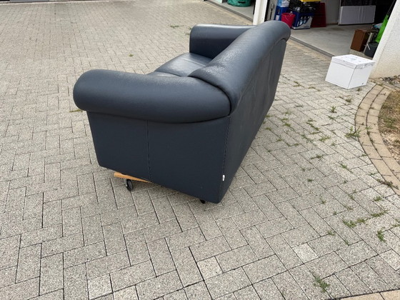 BRÜHL Designerbank + Fauteuil - Buffelleer, binnenvering – Banken, Leather (photo 5 of 18)
