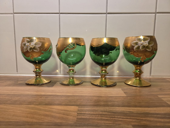 Image 1 of 4 murano wijnglazen