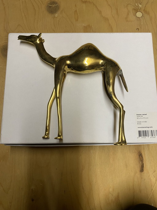 Brass statue camel & Klevering new