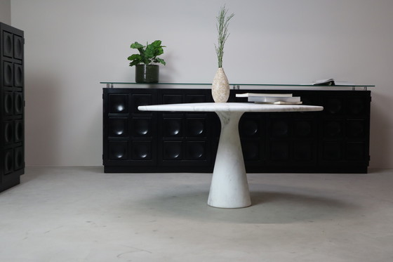 Image 1 of Angelo Mangiarotti ‘M1’ Dining Table in Solid Carrara Marble
