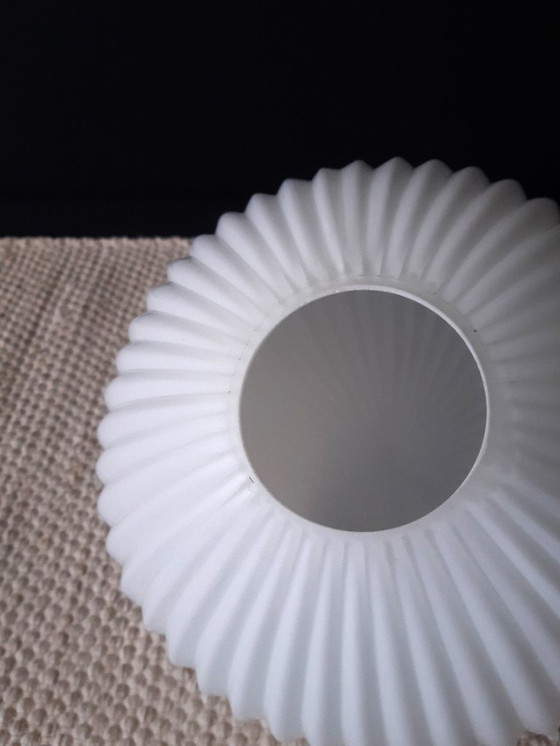 Image 1 of Louis Kalff for Philips Eindhoven, vintage milk glass pendant lamp, beautiful in its simplicity, Dutch design, MCM lamp