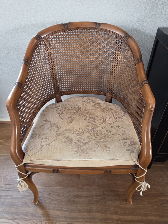 Image 1 of Vintage faux bamboo chair in Louis XV style